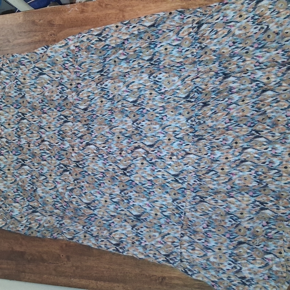 NWT NIC + ZOE Up Beat I Cat Teired Maxi Skirt  Colorful Boho 3X - Picture 7 of 9